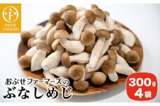  ぶなしめじ 300g × 4袋 ［おぶせファーマーズ］ きのこ キノコ 野菜 鍋 炒め物 長野 信州 ［FH-50］