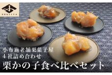 小布施栗菓子屋4社 栗かの子食べ比べセット ふるさと納税限定 ［小布施屋］ 詰め合わせ 和菓子 スイーツ お取り寄せ 味比べ 和菓子セット 栗菓子 栗きんとん かのこ 名物 長野 信州 小布施堂 桜井甘精堂 栗庵風味堂 塩屋櫻井［A-103］