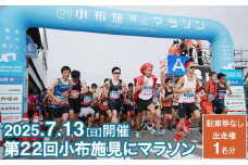 第22回 小布施見にマラソン 出走権 1名分 駐車券なし 2025 ［小布施見にマラソン実行委員会］ マラソン大会 ハーフマラソン 出走券 チケット スポーツ 仮装 コスチューム 参加券 大会 期間限定 送料無料 長野県 小布施町 ［O-5］