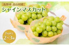 信州　高山村産　シャインマスカット2kg (離島・北海道・沖縄　配送不可)【1433964】