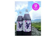 ぶどうジュース(巨峰)1000ml×2本【1535611】