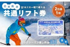 2025-26 志賀高原スキー場共通リフト券 2日券【スキー場 共通 リフト券 志賀高原 スキー スノーボード リフト チケット 志賀高原全山 アウトドア スポーツ 旅行 長野県 長野 】 
