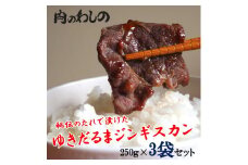 ゆきだるまジンギスカン 250g×3袋セット | Ge-1