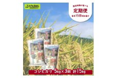 ［定期便／3ヶ月ごと］村の御用達米 5kg×3回 | KTm5-2