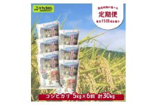 ［定期便／3ヶ月ごと］村の御用達米 5kg×6回 | KTm5-3