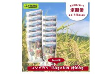 ［定期便／3ヶ月ごと］村の御用達米 10kg×6回 | KTm10-3