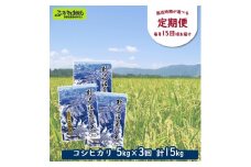 ［定期便／3ヶ月ごと］野沢温泉の米 5kg×3回 | KTn5-2