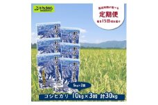 ［定期便／1ヶ月ごと］野沢温泉の米 10kg×3回 | KTn10-2