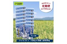 ［定期便／2ヶ月ごと］野沢温泉の米 10kg×6回 | KTn10-3