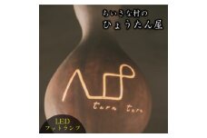 460＊小さな村のひょうたん屋tern tern 天然ひょうたんのLEDフットランプ