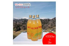 265＊サンふじりんご100%ジュース1L 3本