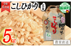[0911]【令和6年度産】皇室献上実績米　長野県飯綱町の黒川米【玄米】 こしひかり5kg　発送：2024年10月より順次発送予定　なかまた農園 「宮古島の雪塩」使用　特別栽培米