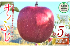 りんご サンふじ 家庭用 5kg ファームトヤ 沖縄県への配送不可 2025年11月中旬頃から2025年12月下旬頃まで順次発送予定 令和7年度収穫分 信州 果物 フルーツ リンゴ 林檎 ふじ 長野 14000円 予約 農家直送 長野県 飯綱町 [0959]