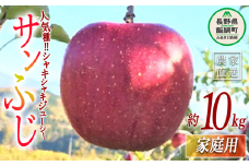 りんご サンふじ 家庭用 10kg ファームトヤ 2025年11月中旬頃から2025年12月下旬頃まで順次発送予定 令和7年度収穫分 信州 果物 フルーツ リンゴ 林檎 ふじ 長野 24000円 予約 農家直送 長野県 飯綱町 [0960]