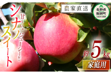 りんご シナノスイート 家庭用 5kg 関農園 沖縄県への配送不可 2025年10月上旬頃から2025年10月下旬頃まで順次発送予定 エコファーマー認定 令和7年度収穫分 信州 果物 フルーツ リンゴ 林檎 長野 12500円 予約 農家直送 長野県 飯綱町 [1090]