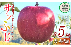 りんご サンふじ 秀 〜 特秀 5kg ファームトヤ 2025年11月中旬頃から2026年1月上旬頃まで順次発送予定 令和7年度収穫分 信州 果物 フルーツ リンゴ 林檎 ふじ 長野 21500円 予約 農家直送 長野県 飯綱町 [1146]