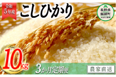 米 こしひかり 精米 10kg × 3回 【 3か月 定期便 】( 令和5年産 ) かざまファーマー 沖縄県への配送不可 2023年10月上旬頃から順次発送予定 コシヒカリ 白米 精米 お米 信州 58500円 予約 農家直送 長野県 飯綱町 [1161]