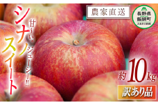 りんご シナノスイート 訳あり 10kg マルカズりんご農園 沖縄県への配送不可 2025年10月上旬頃から2025年10月下旬頃まで順次発送予定 令和7年度収穫分 傷 不揃い リンゴ 林檎 果物 フルーツ 信州 長野 18000円 予約 農家直送 長野県 飯綱町 [1391]