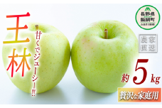りんご 王林 贅沢な 家庭用 5kg ( 11玉 〜 20玉 ) 庚申山荘ファーム 沖縄県への配送不可 2025年11月上旬頃から2025年11月下旬頃まで順次発送予定 令和7年度収穫分 信州 果物 フルーツ リンゴ 林檎 長野 15000円 予約 農家直送 長野県 飯綱町 [1475]