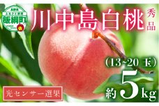 【 2025年 先行予約 】 桃 川中島白桃 5kg 秀品 光センサー選別品 糖度保証 【 予約 果物 くだもの もも モモ フルーツ 旬 長野 信州 川中島 26000円 】 沖縄県への配送不可 2025年8月下旬頃から2025年9月中旬頃まで順次発送予定 日時指定不可 令和7年度出荷分 長野県 飯綱町 [0054]