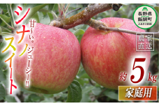りんご シナノスイート 家庭用 5kg ヤマウラ農園 沖縄県への配送不可 2025年10月中旬頃から2025年10月下旬頃まで順次発送予定 令和7年度収穫分 信州 果物 フルーツ リンゴ 林檎 長野 14500円 予約 農家直送 長野県 飯綱町 [1580]