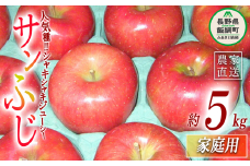 りんご サンふじ 家庭用 5kg ヤマウラ農園 沖縄県への配送不可 2025年11月下旬頃から2025年12月上旬頃まで順次発送予定 令和7年度収穫分 信州 果物 フルーツ リンゴ 林檎 長野 14500円 予約 農家直送 長野県 飯綱町 [1587]