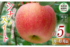 りんご シナノスイート 秀～特秀5kg マルハ農園 沖縄県への配送不可 2025年10月上旬頃から2025年11月上旬頃まで順次発送予定 令和7年度収穫分 エコファーマー認定 信州 果物 フルーツ リンゴ 林檎 長野 18000円 予約 農家直送 長野県 飯綱町 [1634]