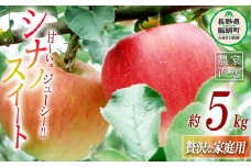 りんご シナノスイート 贅沢な 家庭用 5kg ( 11玉 〜 20玉 ) 庚申山荘ファーム 沖縄県への配送不可 2025年10月上旬頃から2025年10月下旬頃まで順次発送予定 令和7年度収穫分 信州 果物 フルーツ リンゴ 林檎 長野 15000円 予約 農家直送 長野県 飯綱町 [1685]