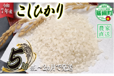 米 こしひかり 5kg ( 令和7年産 ) 丸西農園 沖縄県への配送不可 2025年11月上旬頃から順次発送予定 コシヒカリ 白米 精米 お米 信州 12000円 予約 農家直送 長野県 飯綱町 [1681]