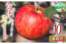 りんご シナノスイート 家庭用 10kg 相澤農園 2025年10月中旬頃から2025年11月上旬頃まで順次発送予定 令和7年度収穫分 長野県 飯綱町 [1849]