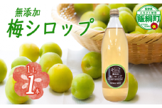 梅シロップ 1000mL × 1本 ふるさと振興公社 沖縄県への配送不可 長野県産 梅 シロップ 長野県 飯綱町 [1872]