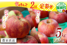 旬のりんご 【 定期便 】 訳あり 5kg × 2回 ヤマハチ農園 沖縄県への配送不可 2025年10月上旬頃から2025年12月下旬頃まで順次発送予定 令和7年度収穫分 BLOF理論栽培 傷 不揃い リンゴ 林檎 果物 フルーツ 信州 長野 25000円 予約 農家直送 長野県 飯綱町 [1944]