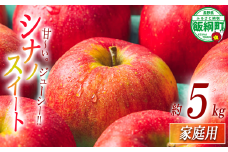 【 甘さ最強 / シナノスイート 】 りんご シナノスイート 家庭用 5kg 2025年10月下旬頃から2025年11月上旬頃まで順次発送予定 ふるさと振興公社 リンゴ 林檎 長野県 飯綱町 [2018]