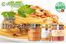 【 ３種食べ比べ 】 St.Cousair サンクゼール 和えるだけの鉄板 HOT ソースセット 110g 〜 215g パスタソース 【 サルサソース 】 【 タコス風チリマヨ 】【 きのことちりめんじゃこのこく旨 ペペロンチーノ 】  沖縄県への配送不可 長野県 飯綱町 [1976]