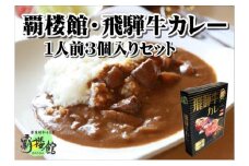 覇楼館・飛騨牛カレー1人前(250g)×3個セット