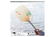 水うちわ 小判型 金魚