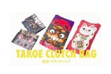 凧絵クラッチバック金太郎 三つ折り(墨)