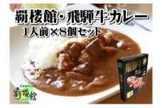 覇楼館・飛騨牛カレー1人前(250g)×8個セット