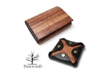 DearwooD Card Case ＆ Coin Case(ブラック)