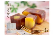 栗がゴロゴロ 栗ようかん 3本入 岐阜 良平堂 100005621