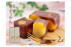 栗がゴロゴロ 栗ようかん 2本入 岐阜 良平堂 10000561