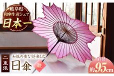 【岐阜和傘】桜和傘 ソメイヨシノ かさ 手作り 40本骨 岐阜市/仐日和 [ANBY017]