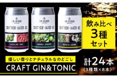 LONG GOOD クラフト・ジントニック3種セット 各種8本 計24本 カフィアライム＋ローズ 黒文字＋ベルガモット グリーンティ＋ジャスミン 天然ボタニカル 岐阜市/ビストロノミー [ANCG011]