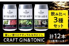LONG GOOD クラフト・ジントニック3種セット 各種4本 計12本 カフィアライム＋ローズ 黒文字＋ベルガモット グリーンティ＋ジャスミン 天然ボタニカル 岐阜市/ビストロノミー [ANCG006]