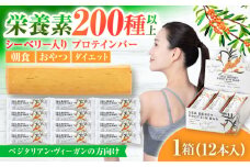 シーベリープロテインバー 1箱（12本入り）シーベリーとソイプロテインの低糖質バー 動物性不使用 保存料不使用 毎日の栄養バランス サジープロテインバー 豆 栄養食 朝食 岐阜市 / 宝島ジャパン [ANDF001]