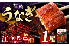 国産うなぎ 二文字屋 うなぎ蒲焼×1本 真空パック 江戸時代から続く老舗の秘伝のタレ使用 御祝い 贈り物 記念日 丑の日 岐阜市/二文字屋 [ANCB002]
