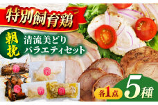 朝挽き 清流美どり バラエティ5点セット 鶏肉 若鶏 お取り寄せ 岐阜市/若鶏の春近 [ANDL007]