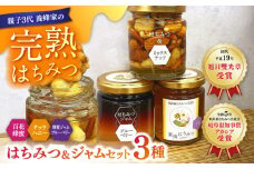 岐阜市産 国産純粋はちみつとはちみつジャムのセット(百花蜂蜜・ブルーベリー・蜂蜜ジャム・ナッツハニー) 蜂蜜 ジャム お取り寄せ 岐阜市/東海蜂蜜 [ANDU002]