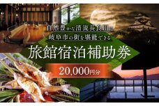 岐阜 長良川温泉宿泊クーポン券（20,000円分） 補助券 観光 トラベル 岐阜市/岐阜長良川温泉旅館協同組合 [ANAF002]