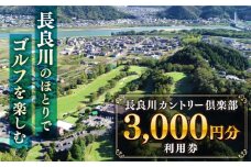長良川カントリー倶楽部 利用券【3000円分】 ゴルフ チケット 岐阜 岐阜市/長良川カントリー倶楽部 [ANEL001]